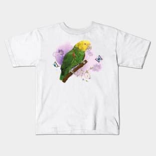 yellow-headed parrot Kids T-Shirt